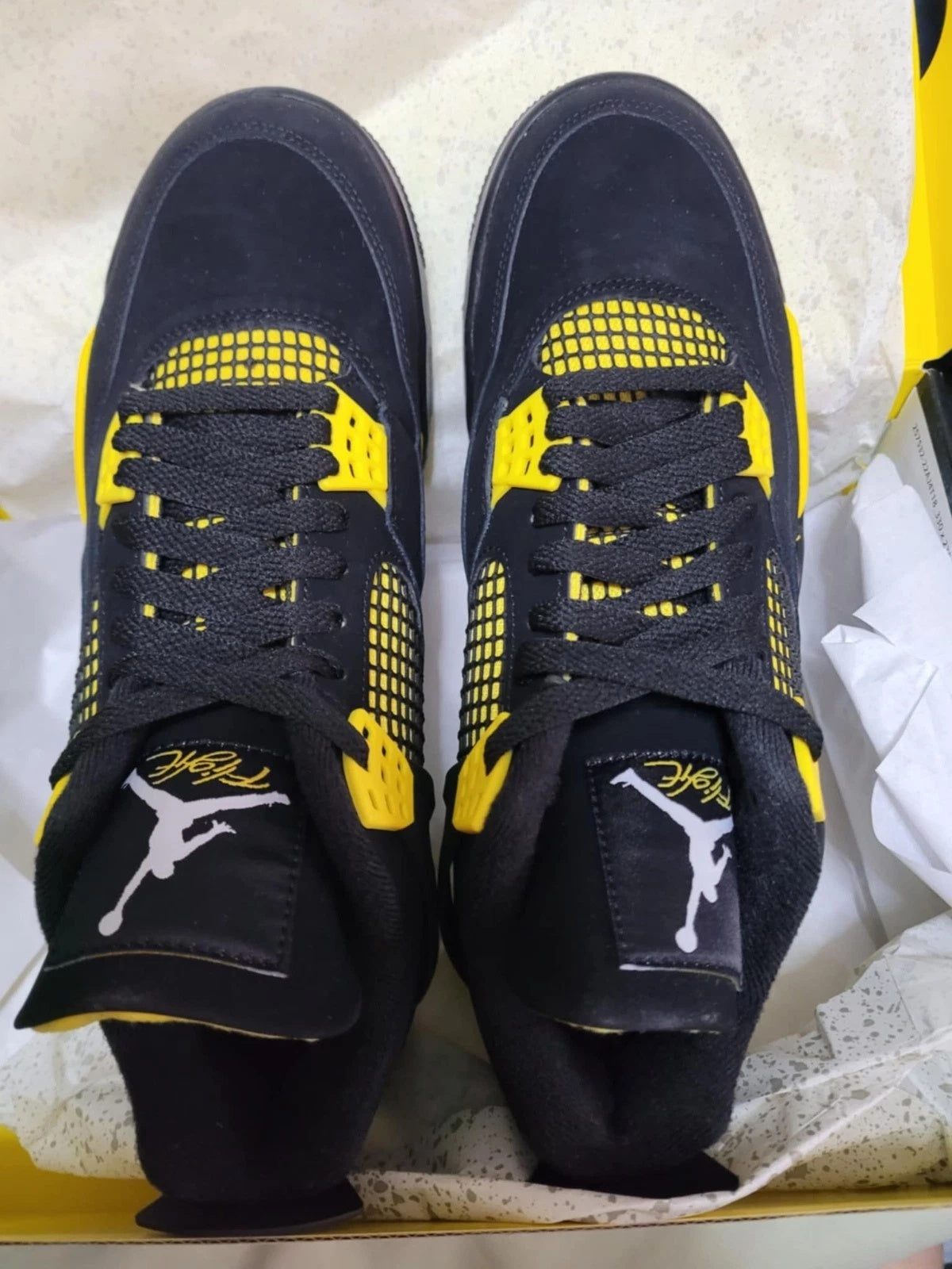 Air Jordan 4 Retro LS 'Thunder' – Black/Yellow (DH6927-017)