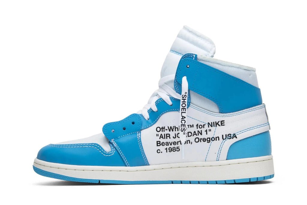 Nike Air Jordan 1 Retro High OG UNC x Off-White – Blue/White (AQ0818-148)