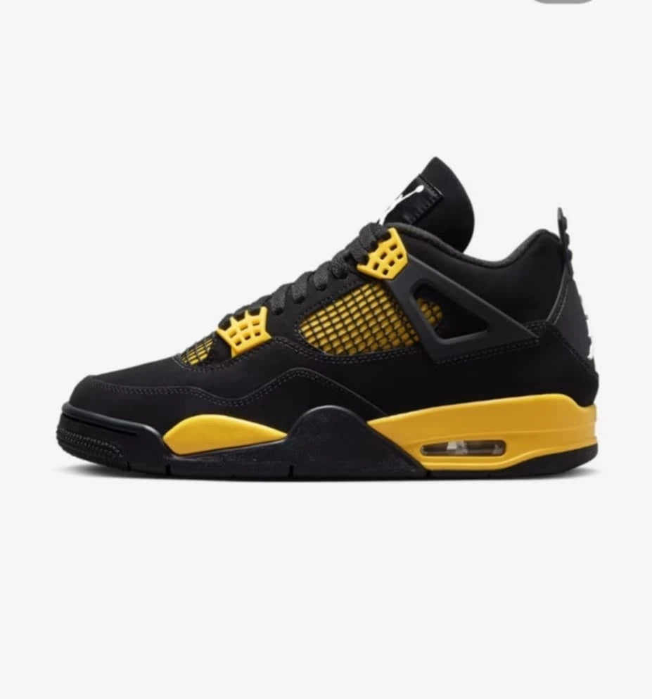 Air Jordan 4 Retro LS 'Thunder' – Black/Yellow (DH6927-017)