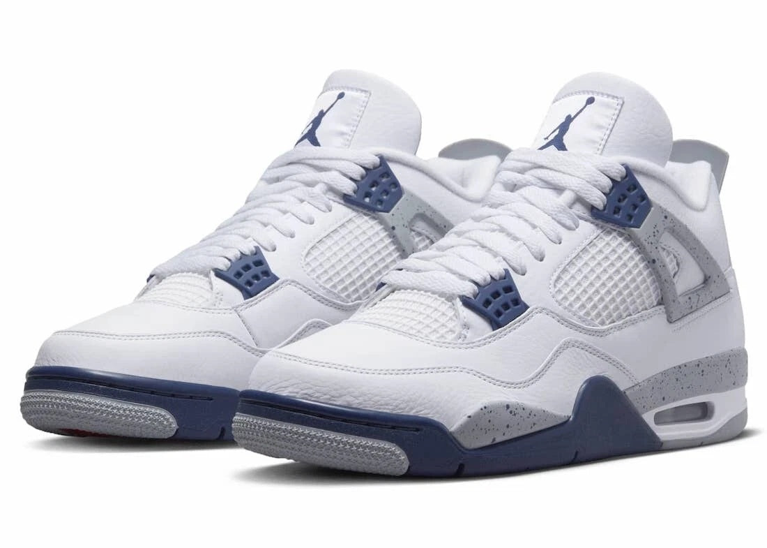 Air Jordan 4 Retro Mid Midnight Navy Men's Sneakers (DH6927-140)