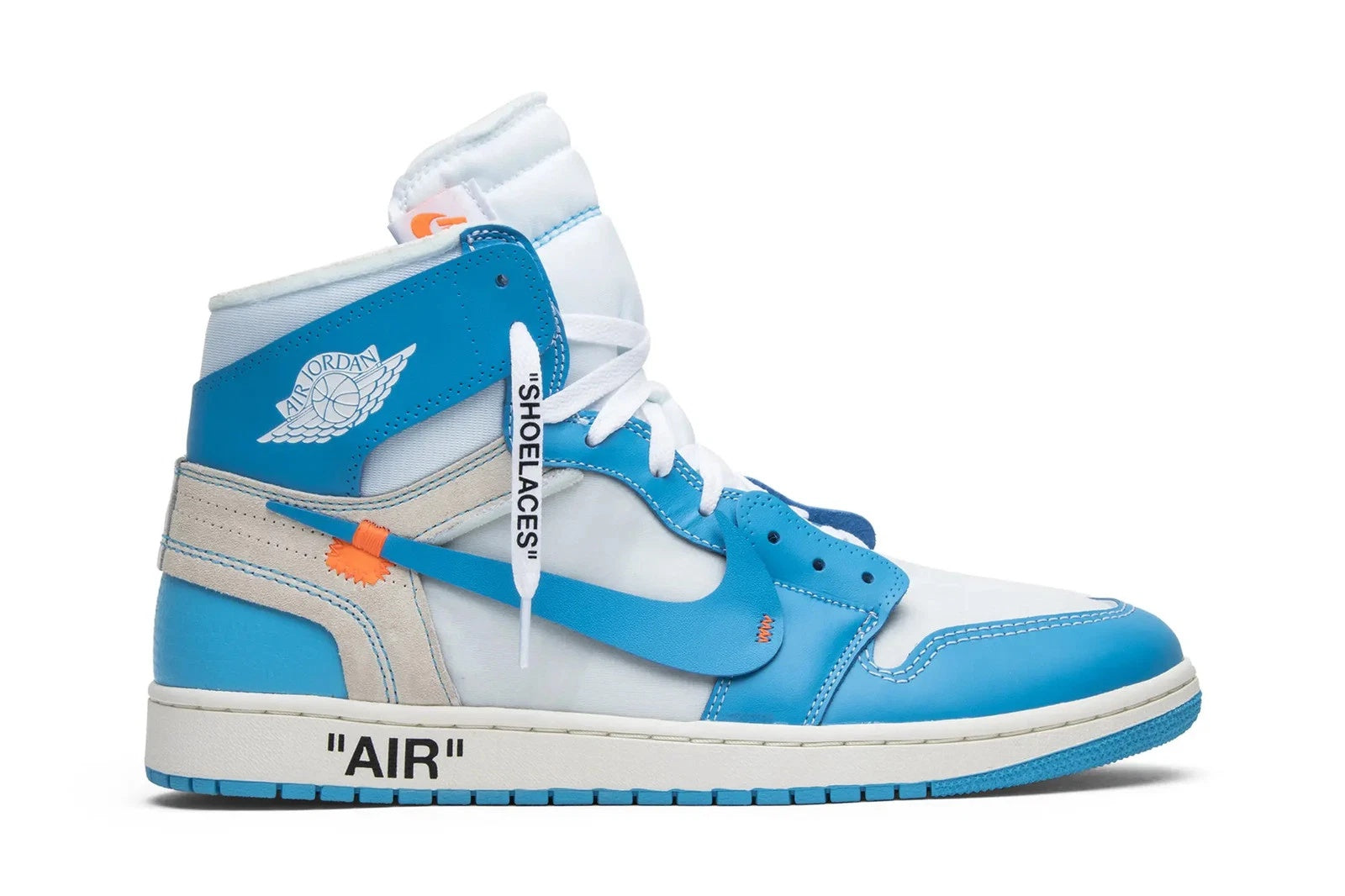 Nike Air Jordan 1 Retro High OG UNC x Off-White – Blue/White (AQ0818-148)