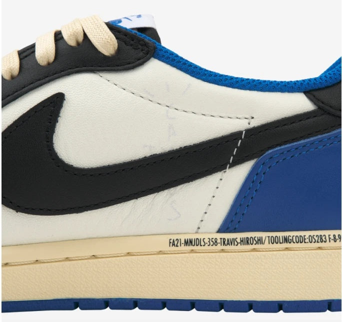 Air Jordan 1 Low OG Fragment Design x Travis Scott Blue DM7866-140