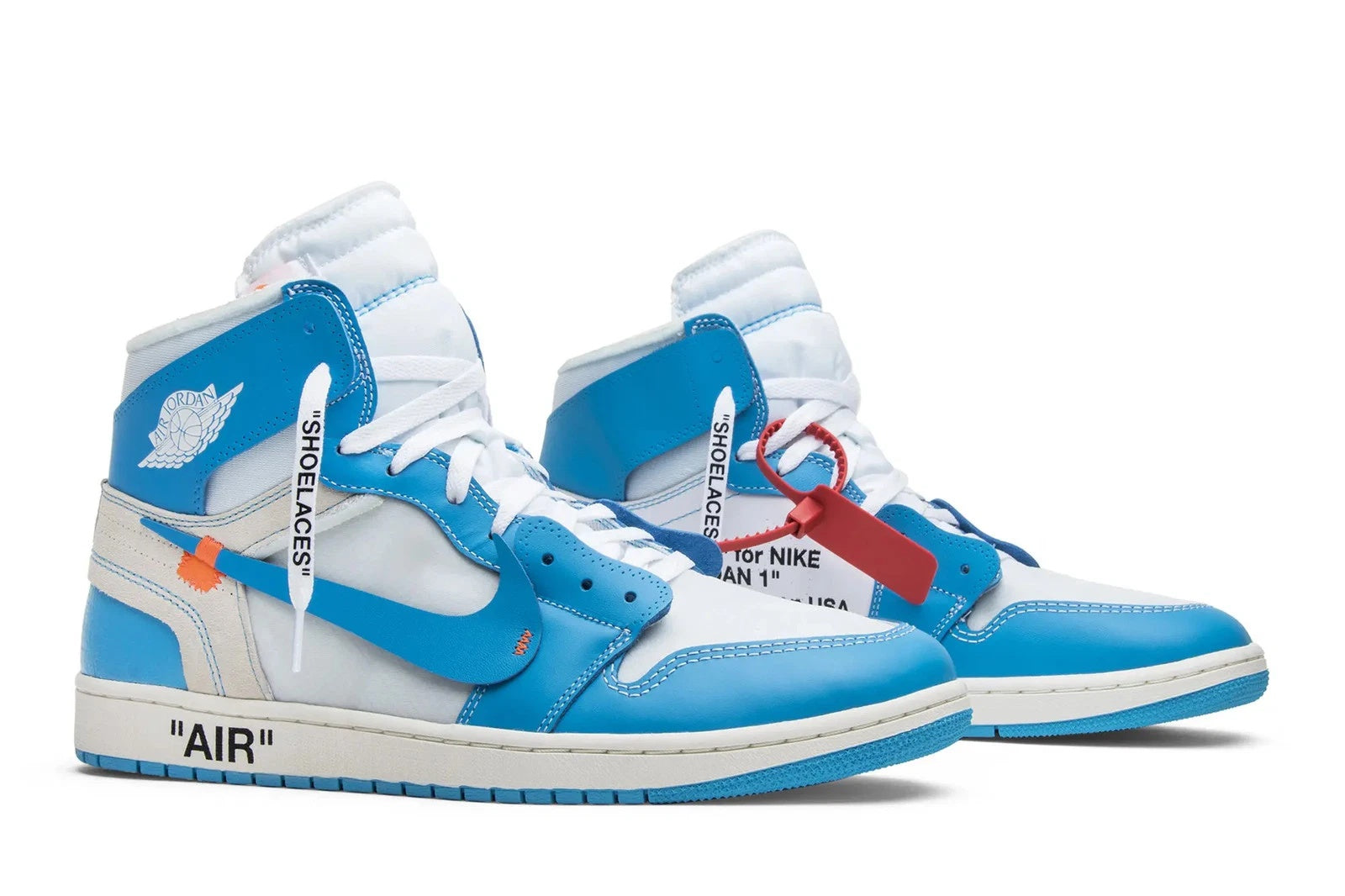Nike Air Jordan 1 Retro High OG UNC x Off-White – Blue/White (AQ0818-148)
